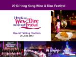 Welcome to the Wine and Dine Festival  2013@New Central Harbourfront