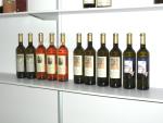 Wines on display