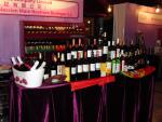 A corner of our wine booth
