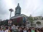 Outside the fair ground