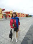 Madam Ramalho in a cool morning