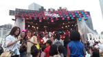 People before the stage