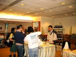 Visitor tasting our wine