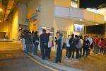 Guests were waiting outside the club