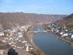 180° view of Cochem, downriver the Brückenstraße Bridge