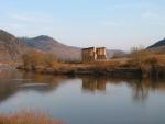 Ruin of the Stuben Augustinian Convent at sunset