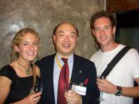 Jessy,William, Aaron at Mochetto's tasting 230905